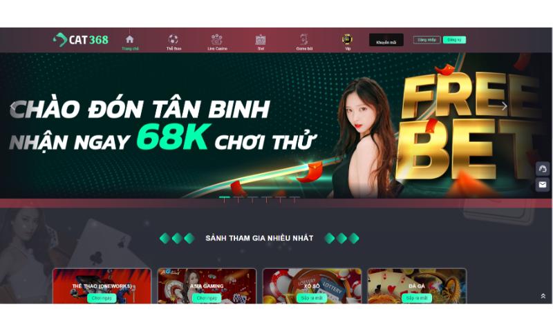 Tham gia Cat368 nhận khuyến mãi lớn.
