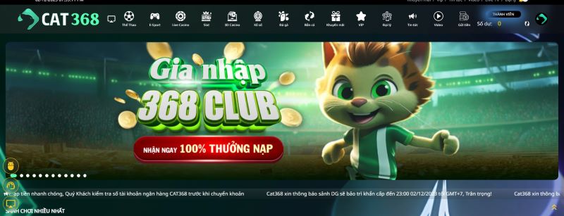 Thông tin tổng quan về CAT368