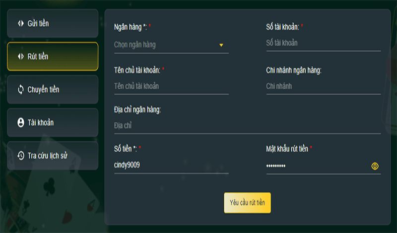 Hướng dẫn thực hiện rút tiền Cat368 cơ bản nhất